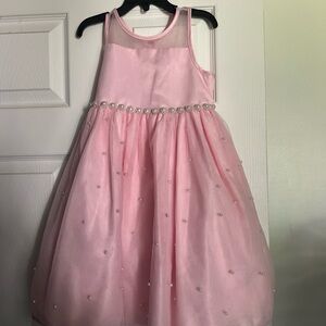 American Princess Pink Dress with Pearl Details